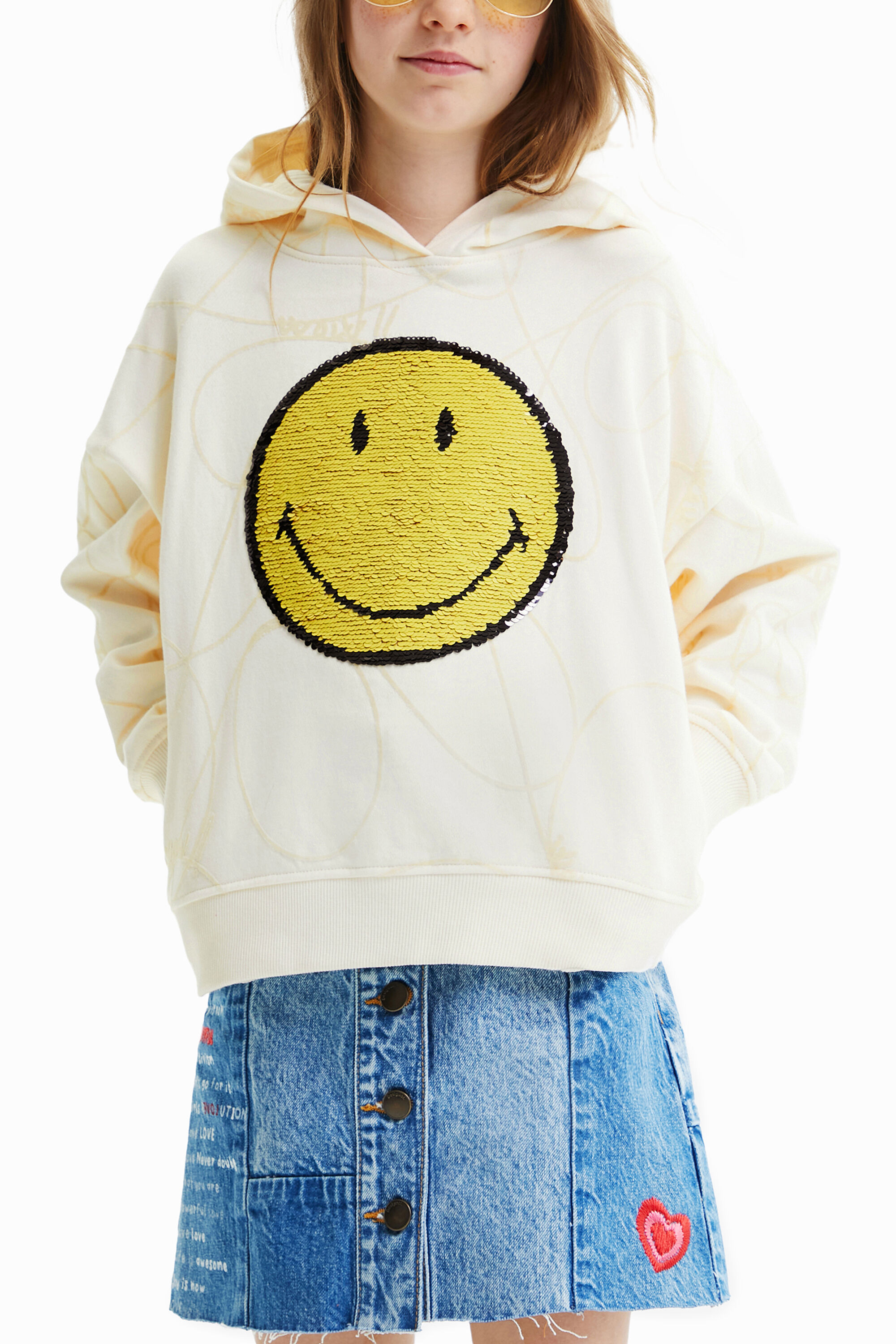 Reversible sequin hoodie 2025