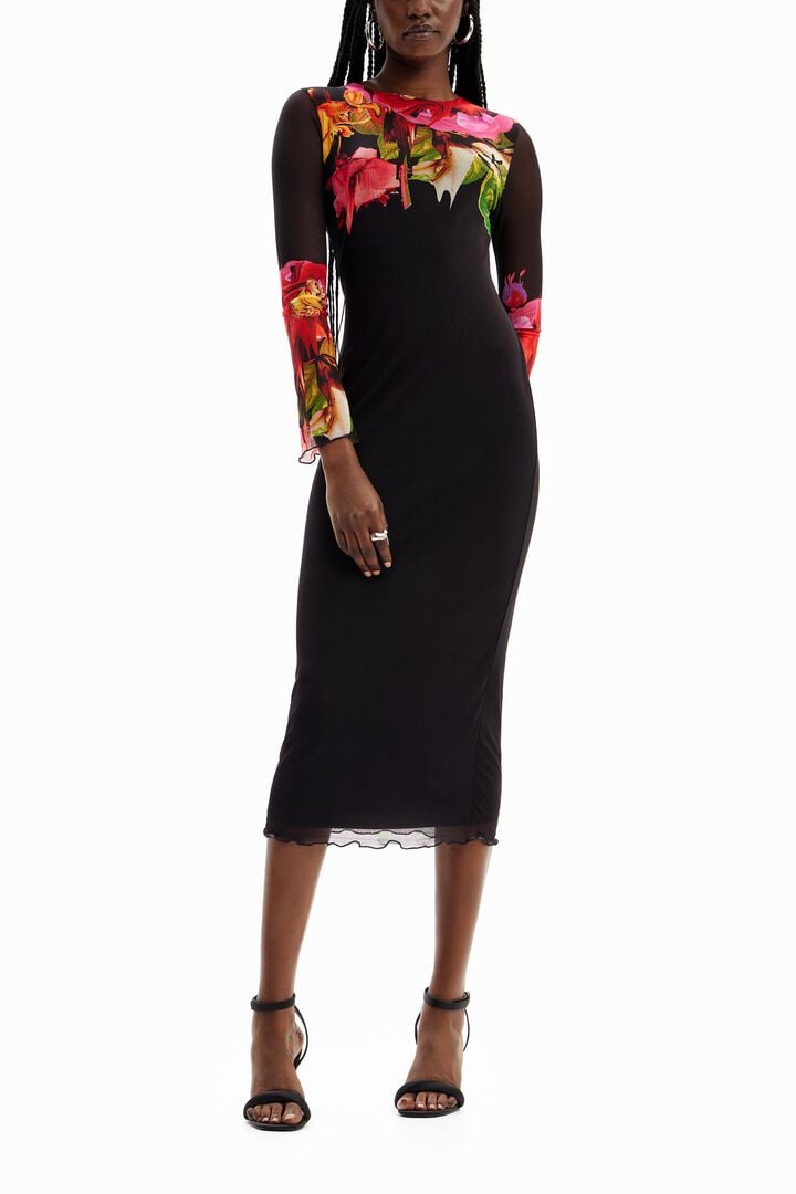 Vestido tul flores M. Christian Lacroix | Desigual