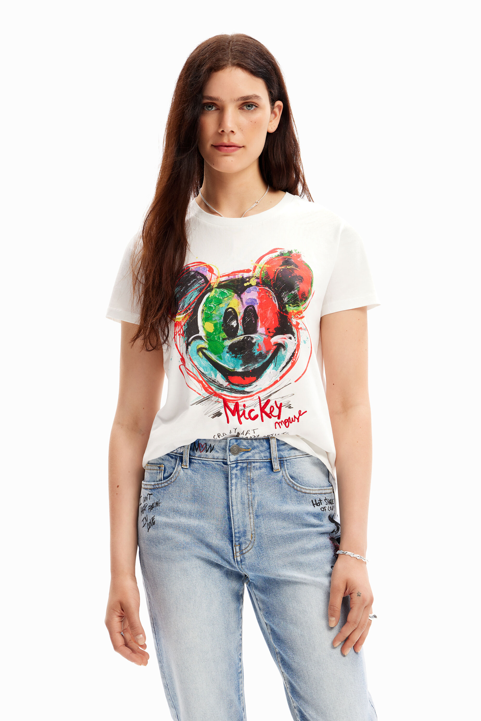 DESIGUAL ARTY MICKEY MOUSE T-SHIRT,23WWTKC72000XL