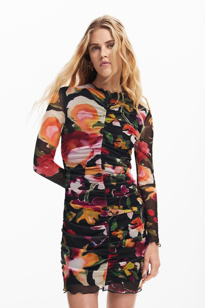Floral short dress | Desigual