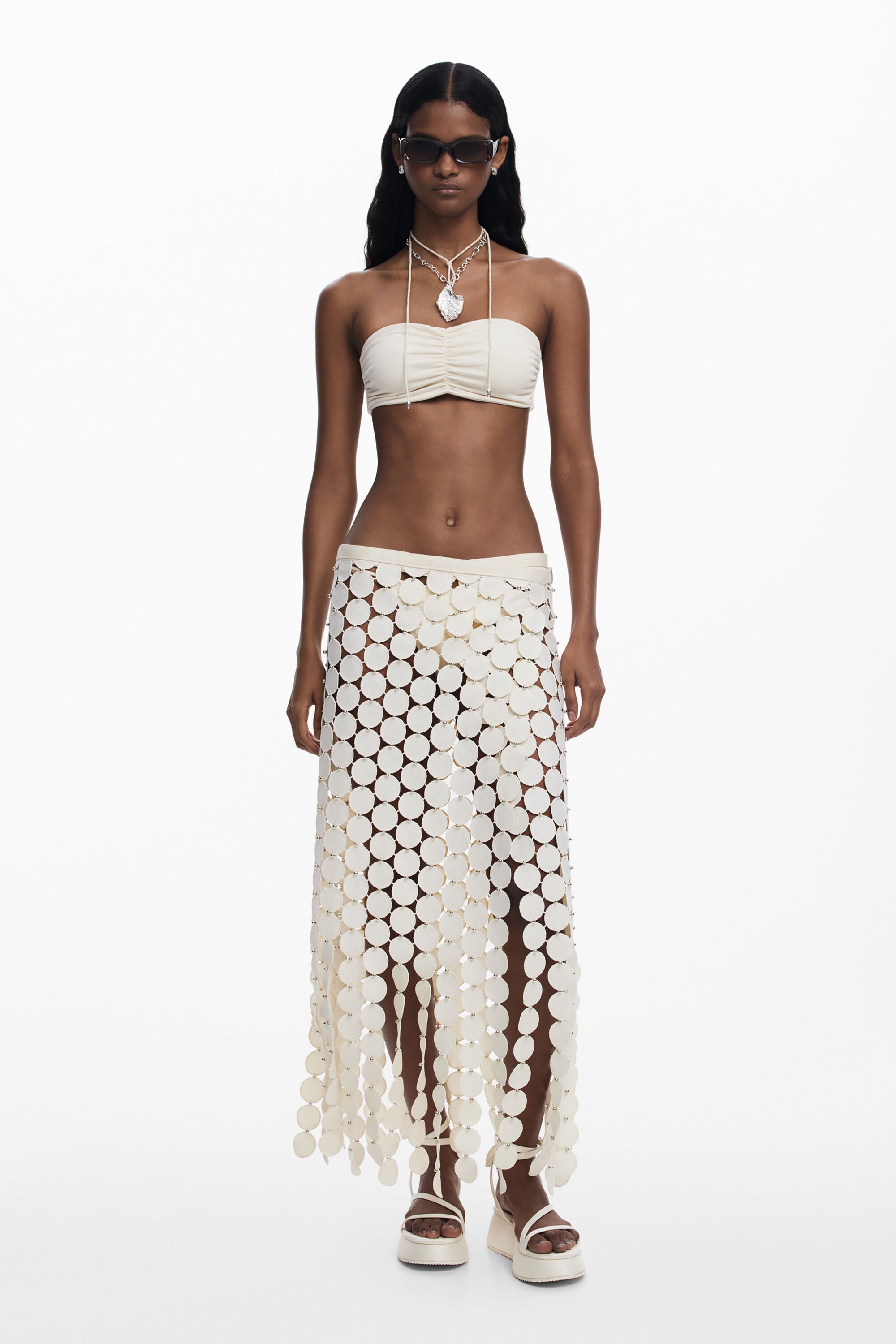 Desigual, Catwalk skirt, Women, Polyester, White, U