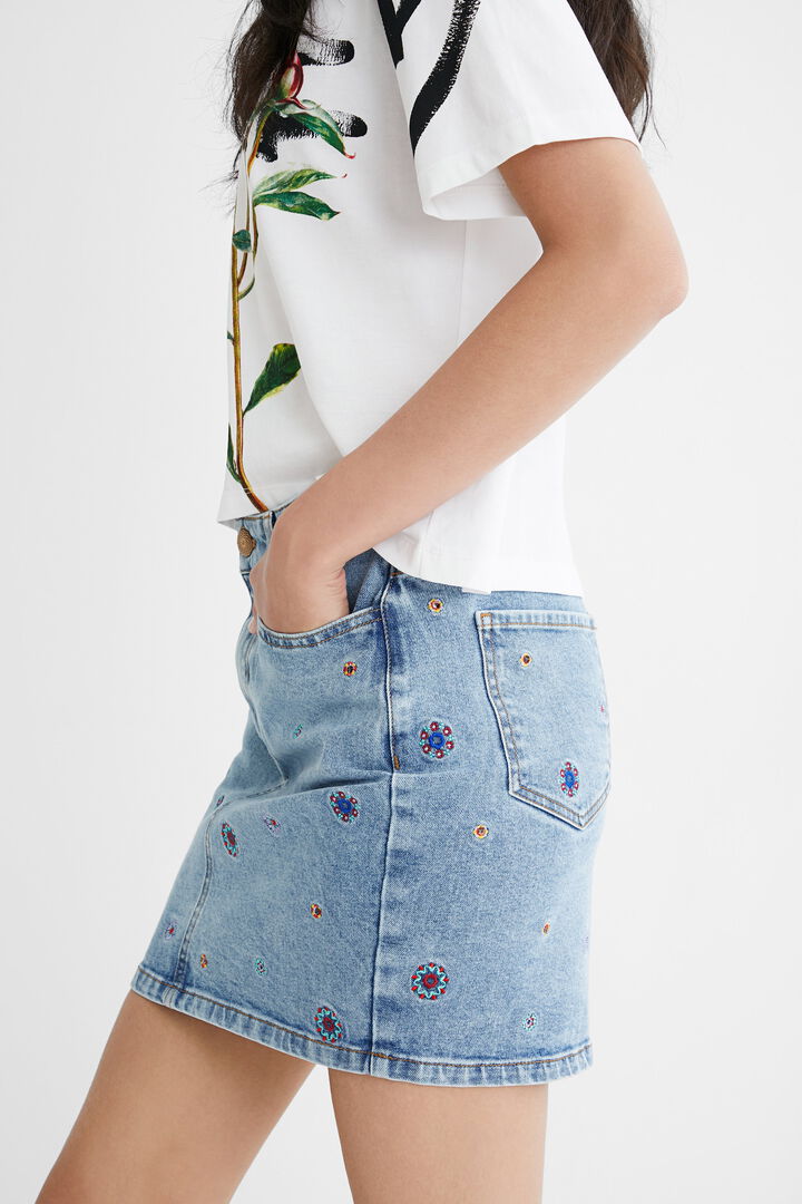 Minifalda vaquera mandalas | Desigual