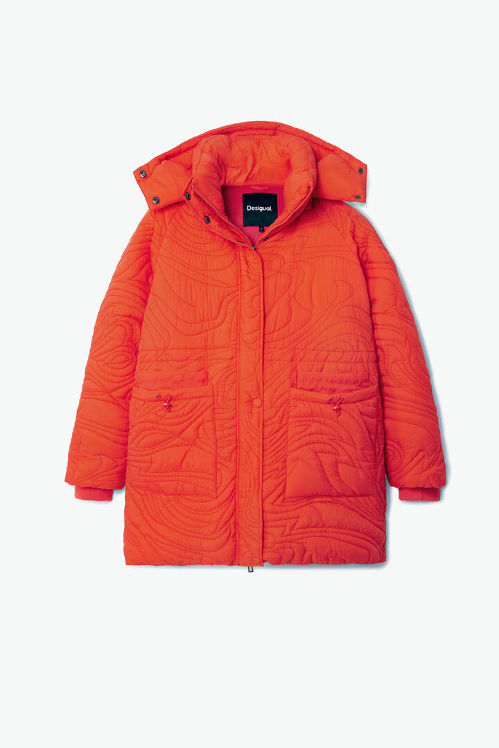Textured padded coat