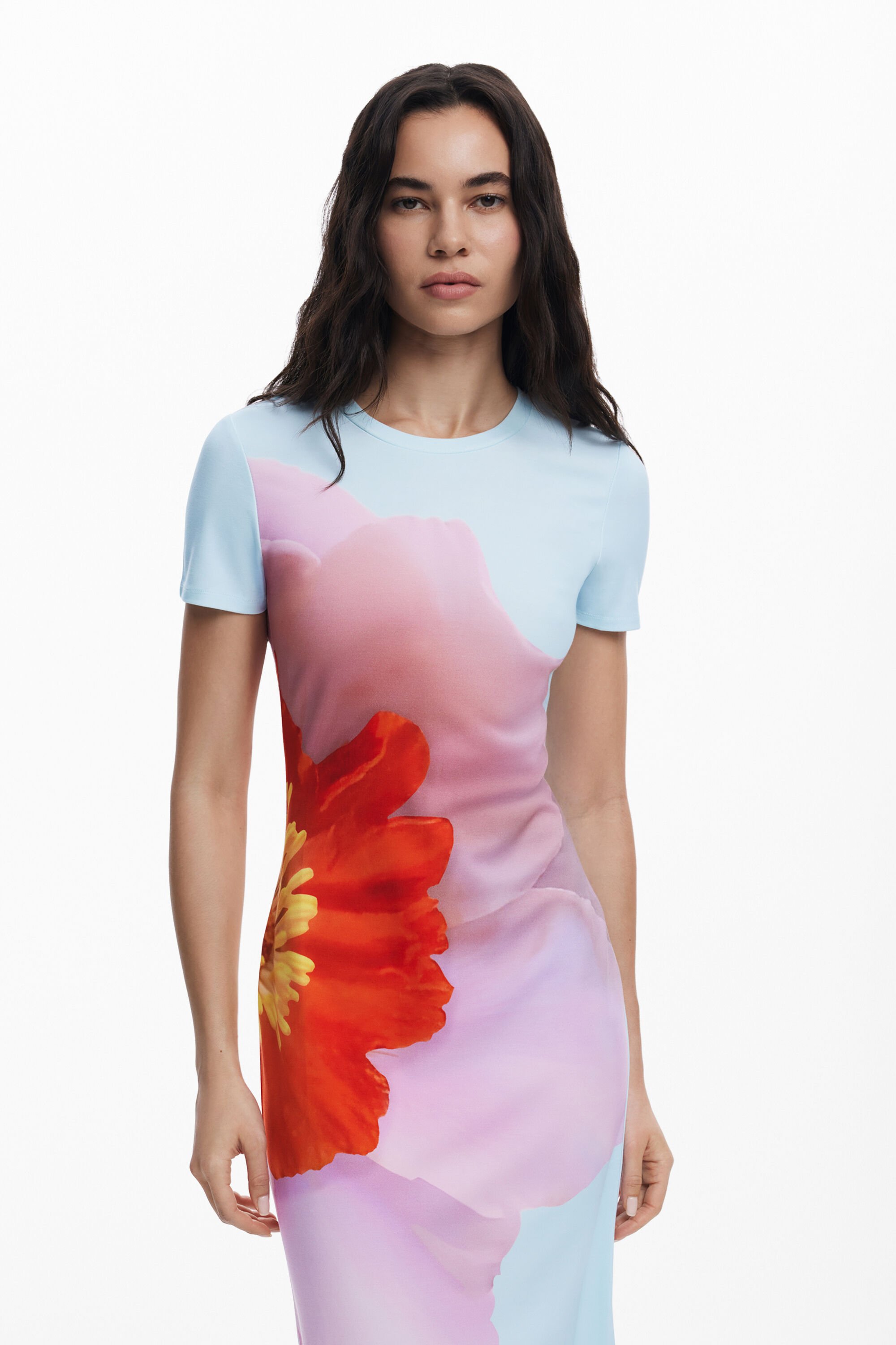 売れ筋商品|||デジグアル カットソー トップス レディース Women's T-shirt designed by Mr. Christian Lacroix Multi T-shirt designed by Mr. Christian Lacroix Women's I Desigual.com