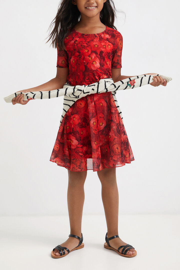 Robe coquelicots tulle | Desigual