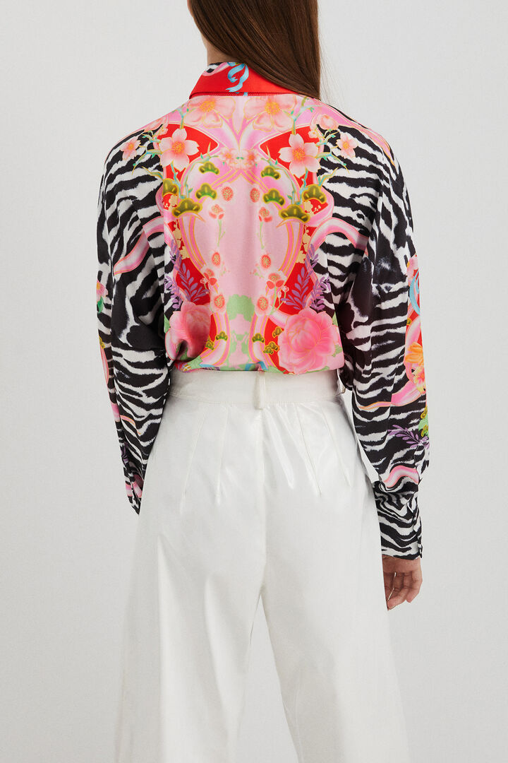 Camisa cebra flores | Desigual