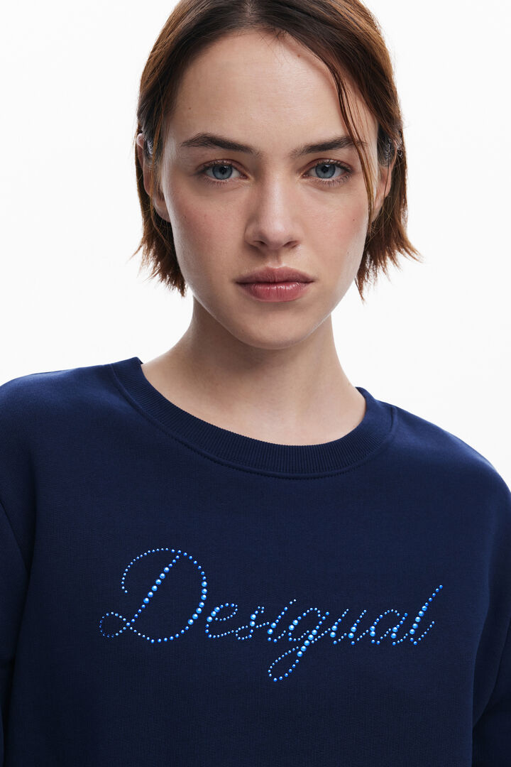 Bluza z logo i strassami | Desigual