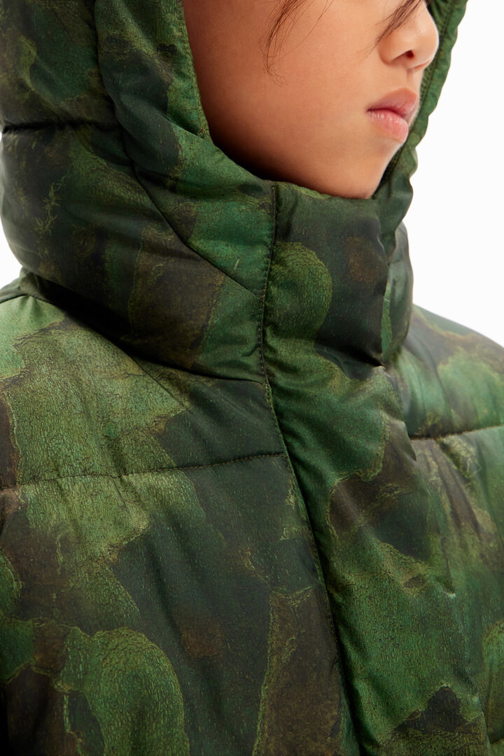 Abrigo acolchado camuflaje | Desigual