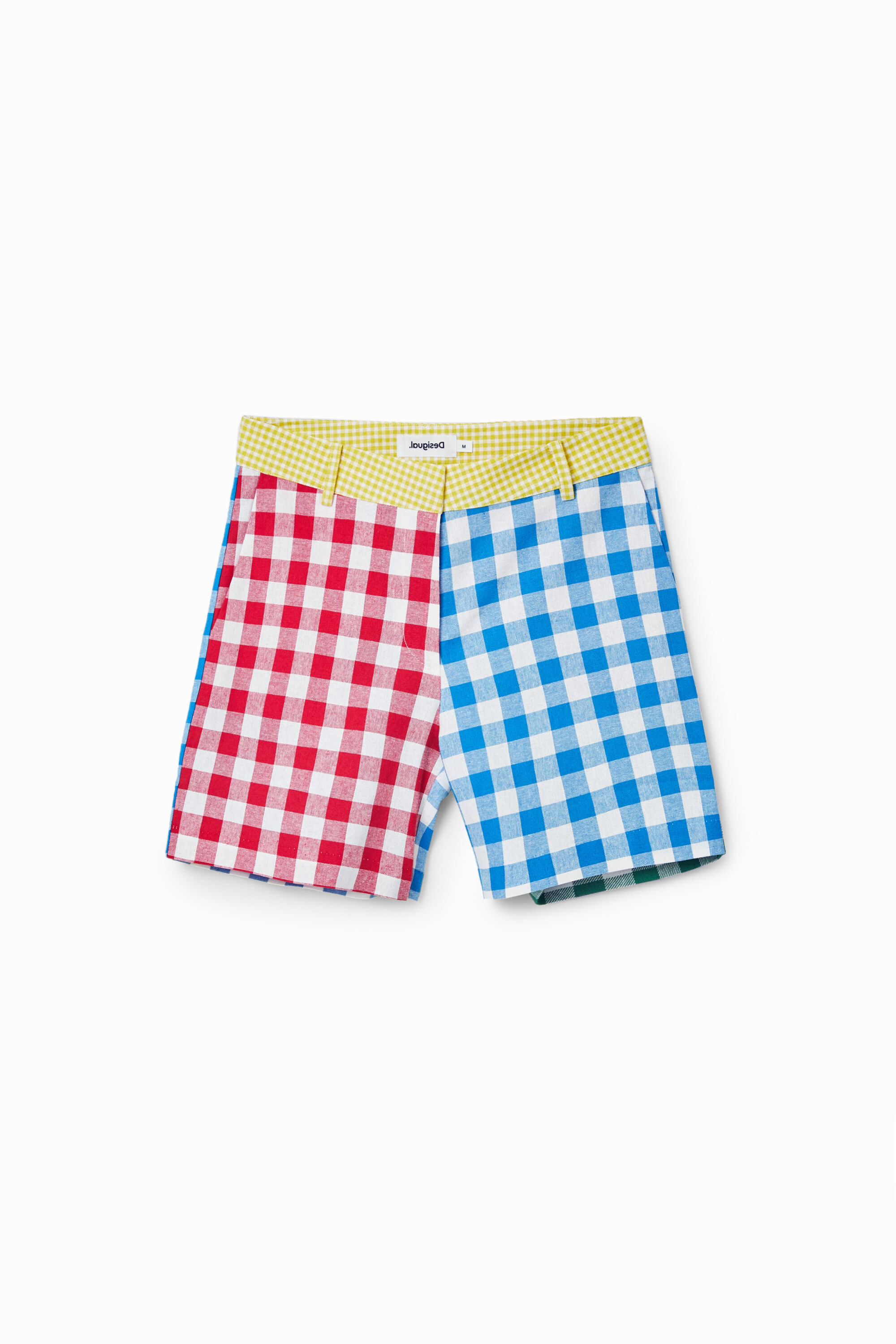 Desigual Johnson Hartig Check Shorts In Material Finishes