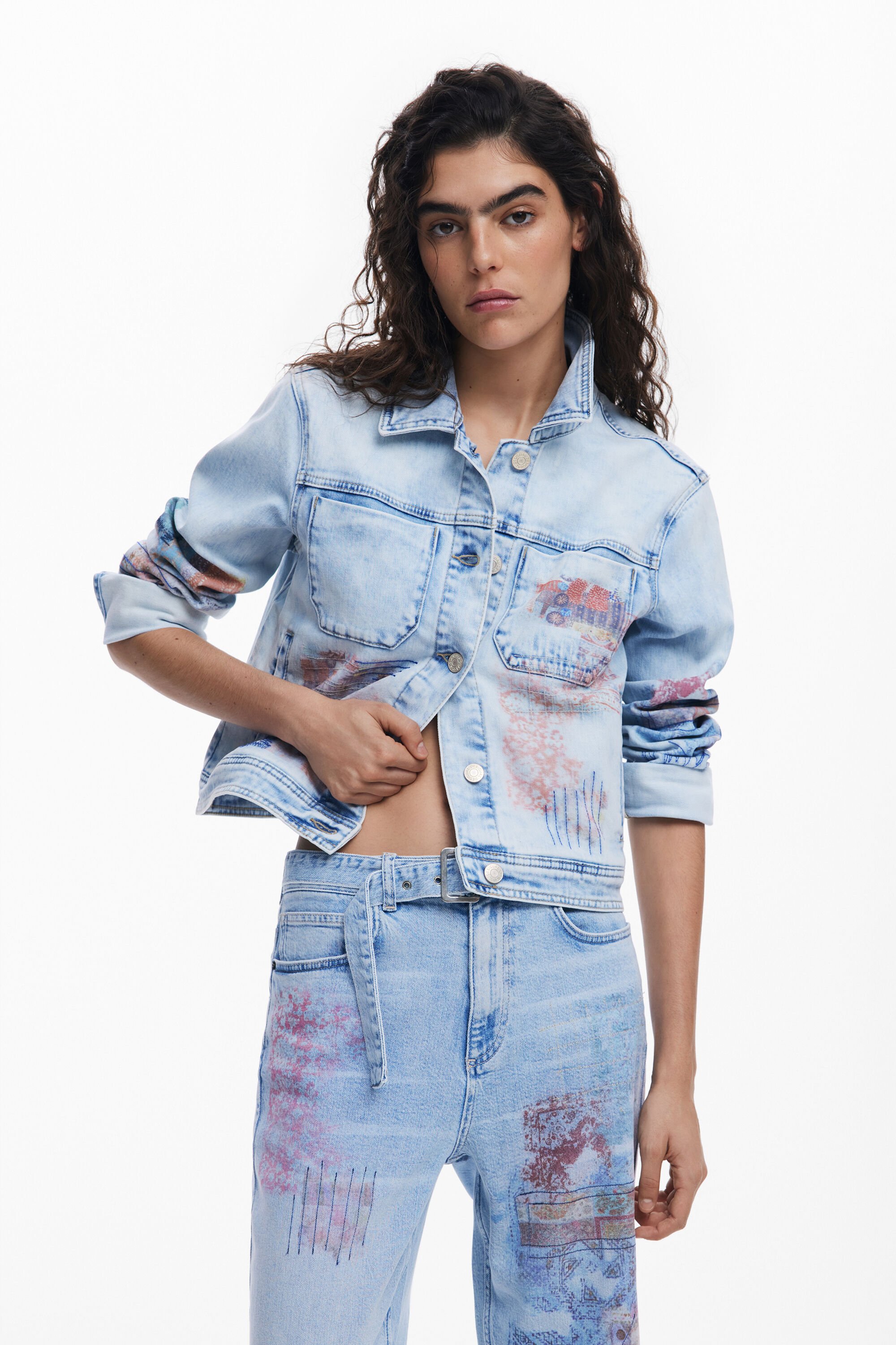 コントラストジョガージーンズ I Desigual.com