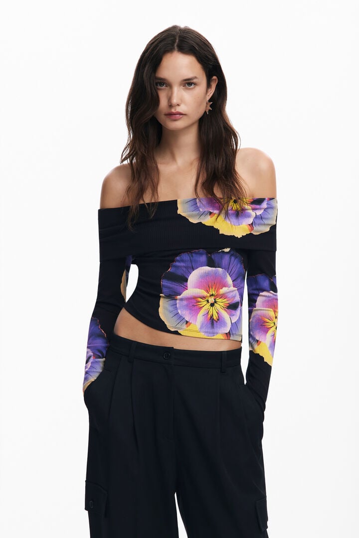 Floral print T-shirt M. Christian Lacroix