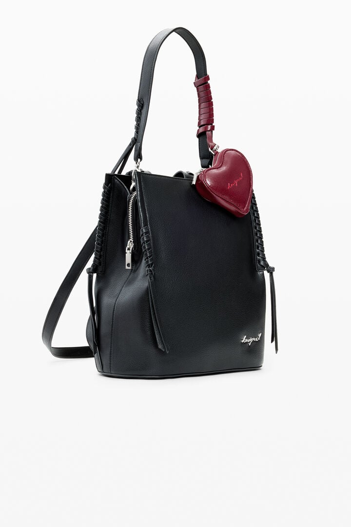 Mochila mediana charm corazón | Desigual