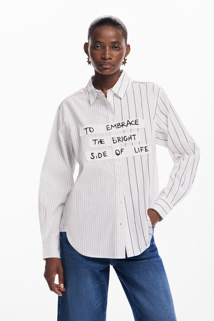 Camisa rayas frase | Desigual