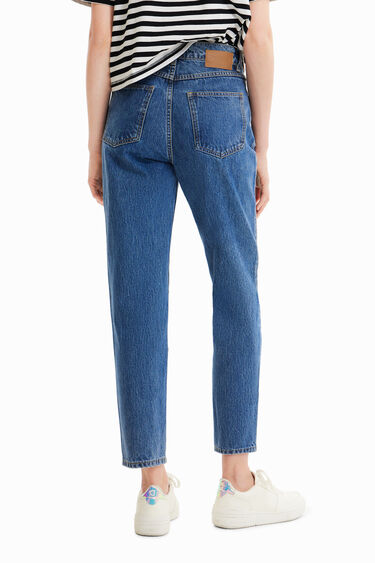 מכנסי ג'ינס בגזרת mom לנשים | Desigual
