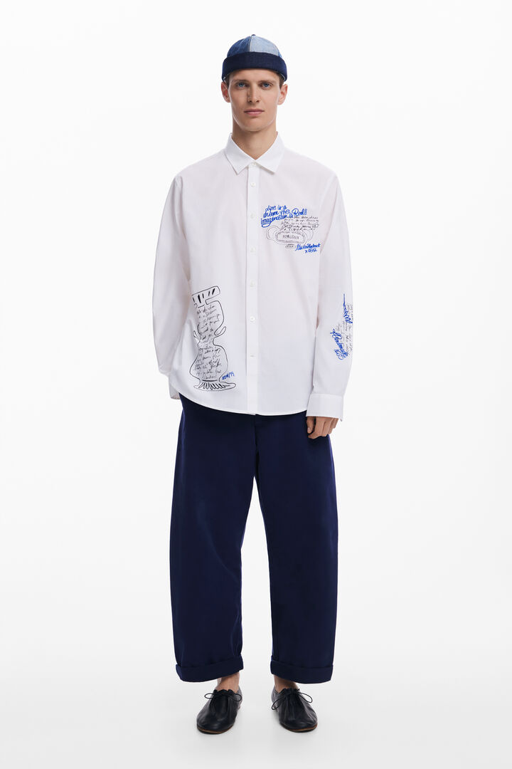 Kalligrafisch overhemd | Desigual