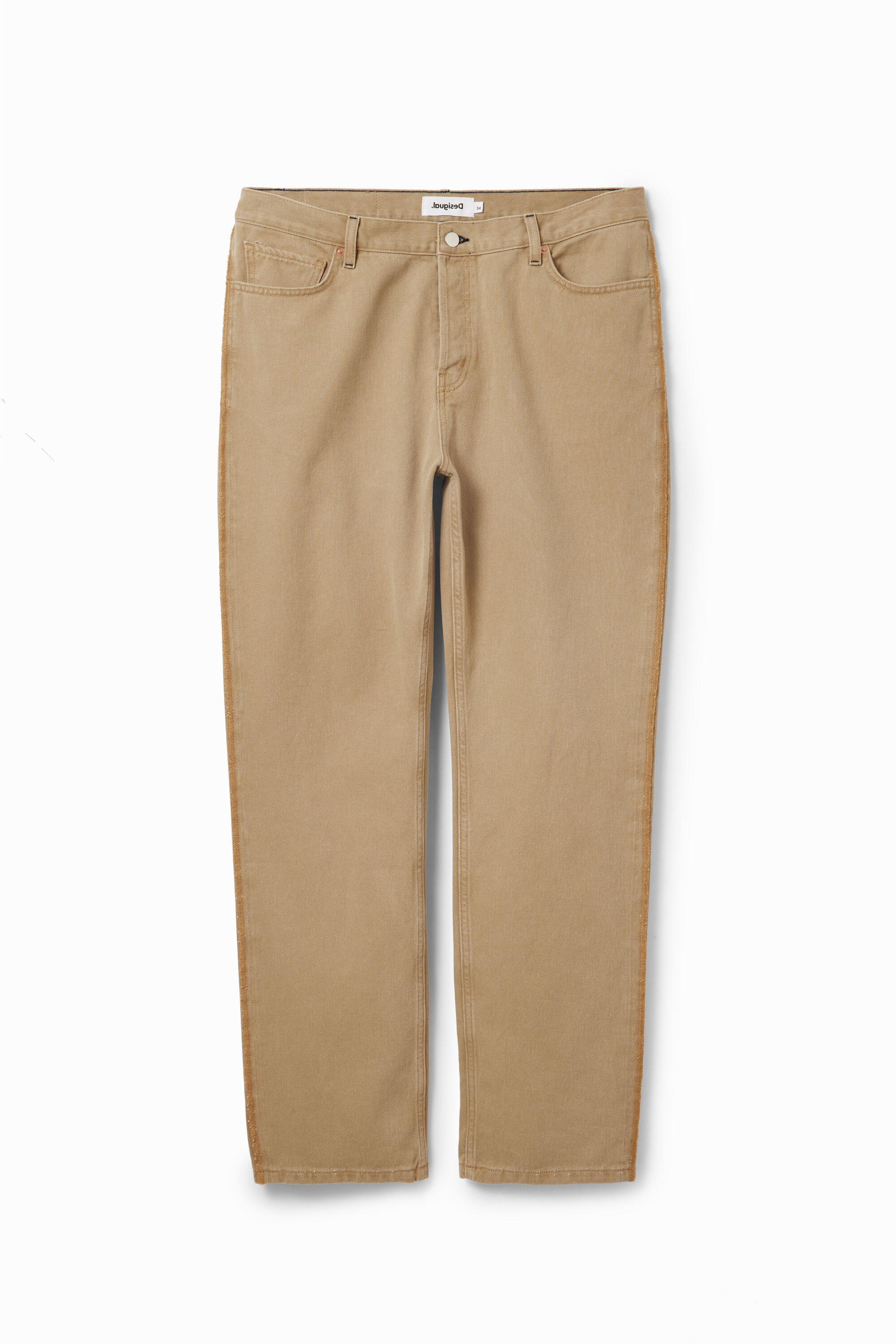 Straight washed jeans