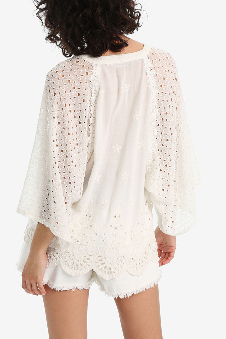 Kimono sleeve Japanese blouse | Desigual