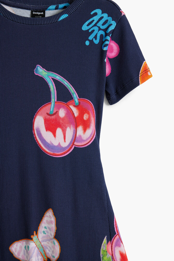 Skaterkleid mit Früchten | Desigual