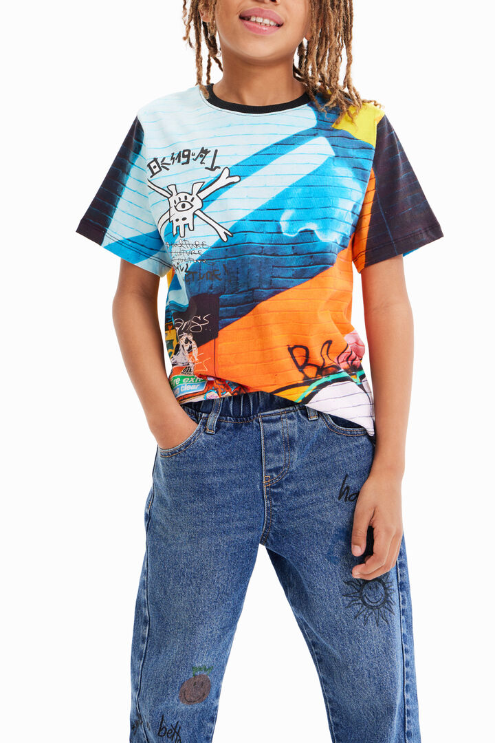 Camiseta fotográfico graffiti | Desigual