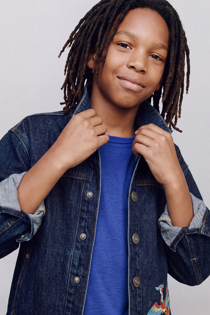 printed cotton jacket boy