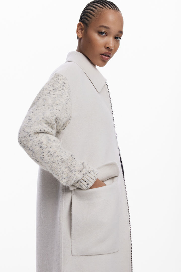 Light combined cloth coat | Desigual