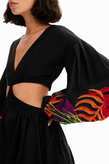 Vestit curt cut-outs Stella Jean | Desigual