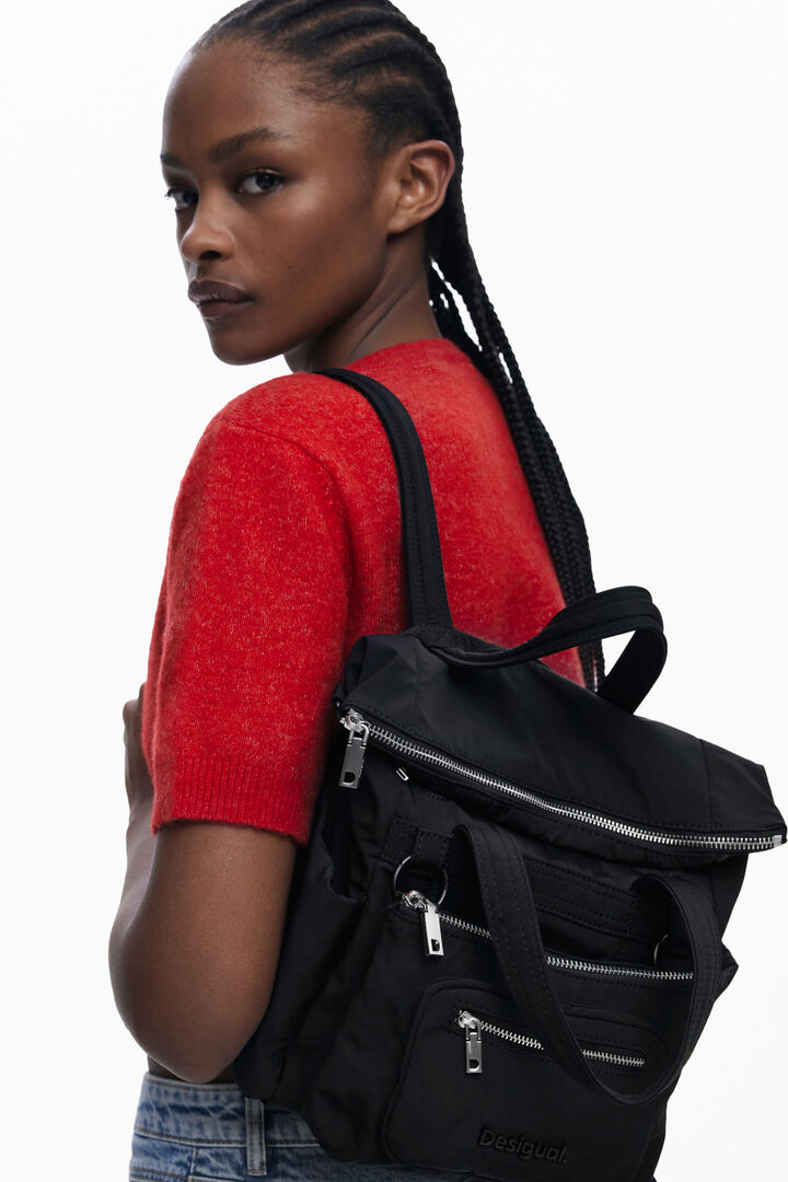 Multi-pocket nylon handbag | Desigual