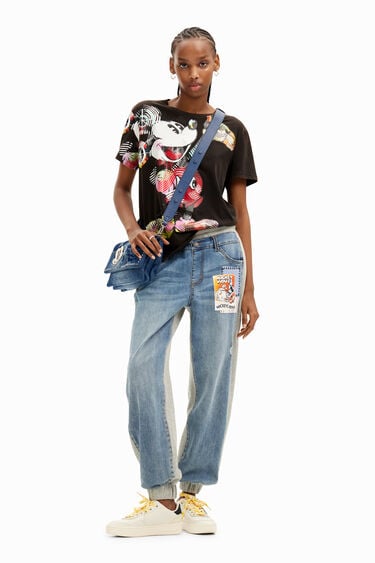 Arty T-shirt met Mickey Mouse | Desigual