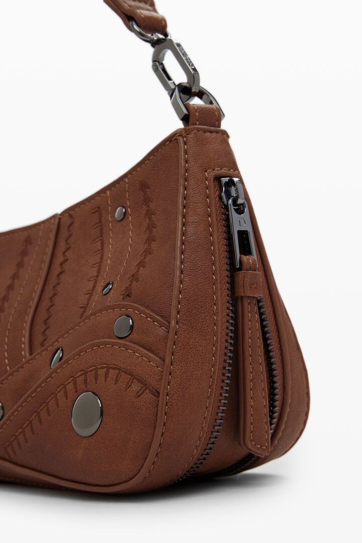 Bolso efecto piel bordados pequeño | Desigual