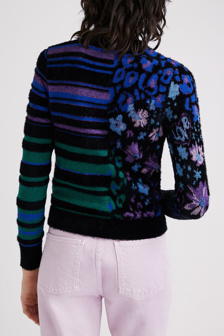 Jacquard fine-knit jumper | Desigual