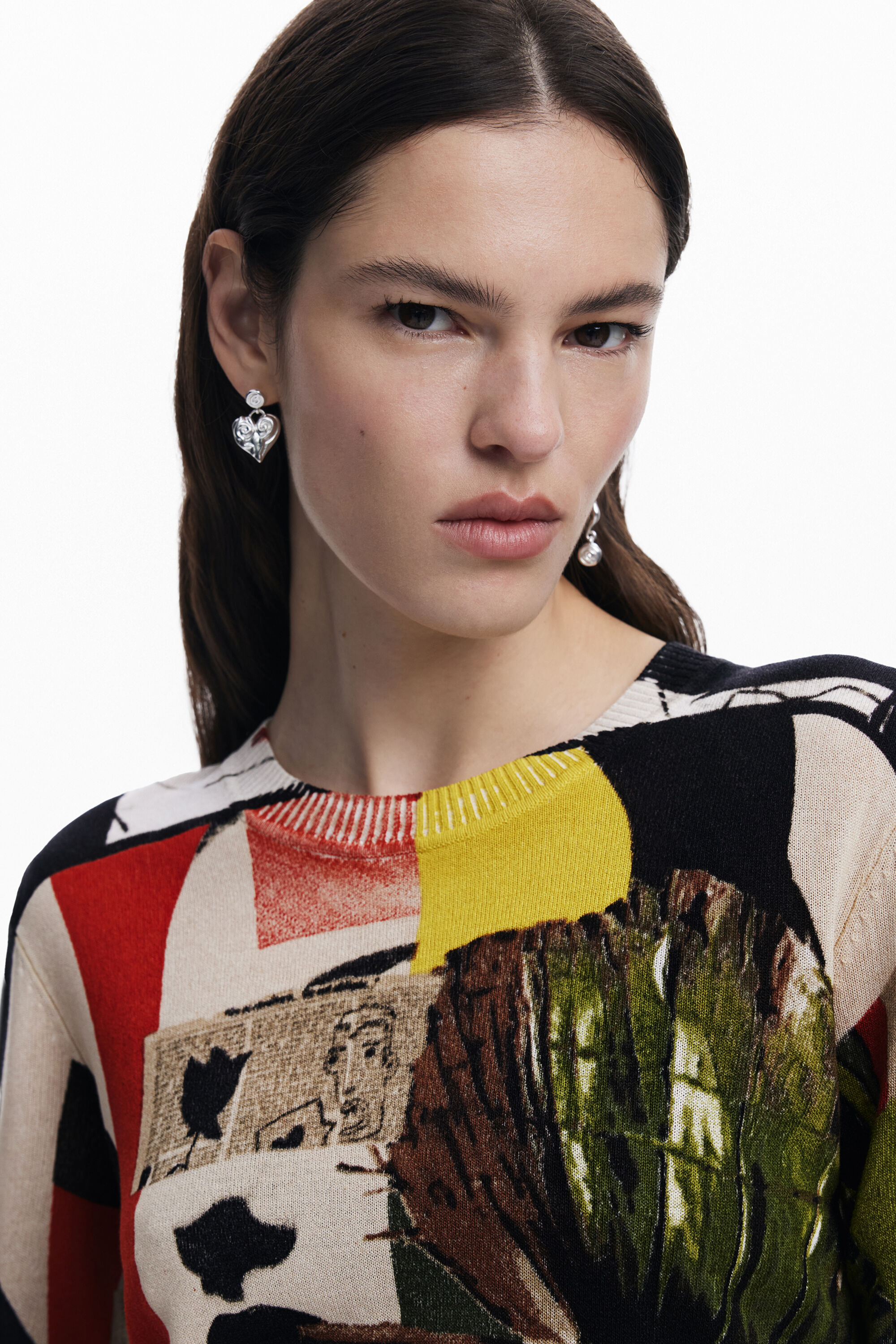 Desigual Collage Sweater M. C. Lacroix In Material Finishes
