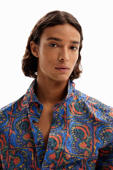 Arty embroidered shirt | Desigual