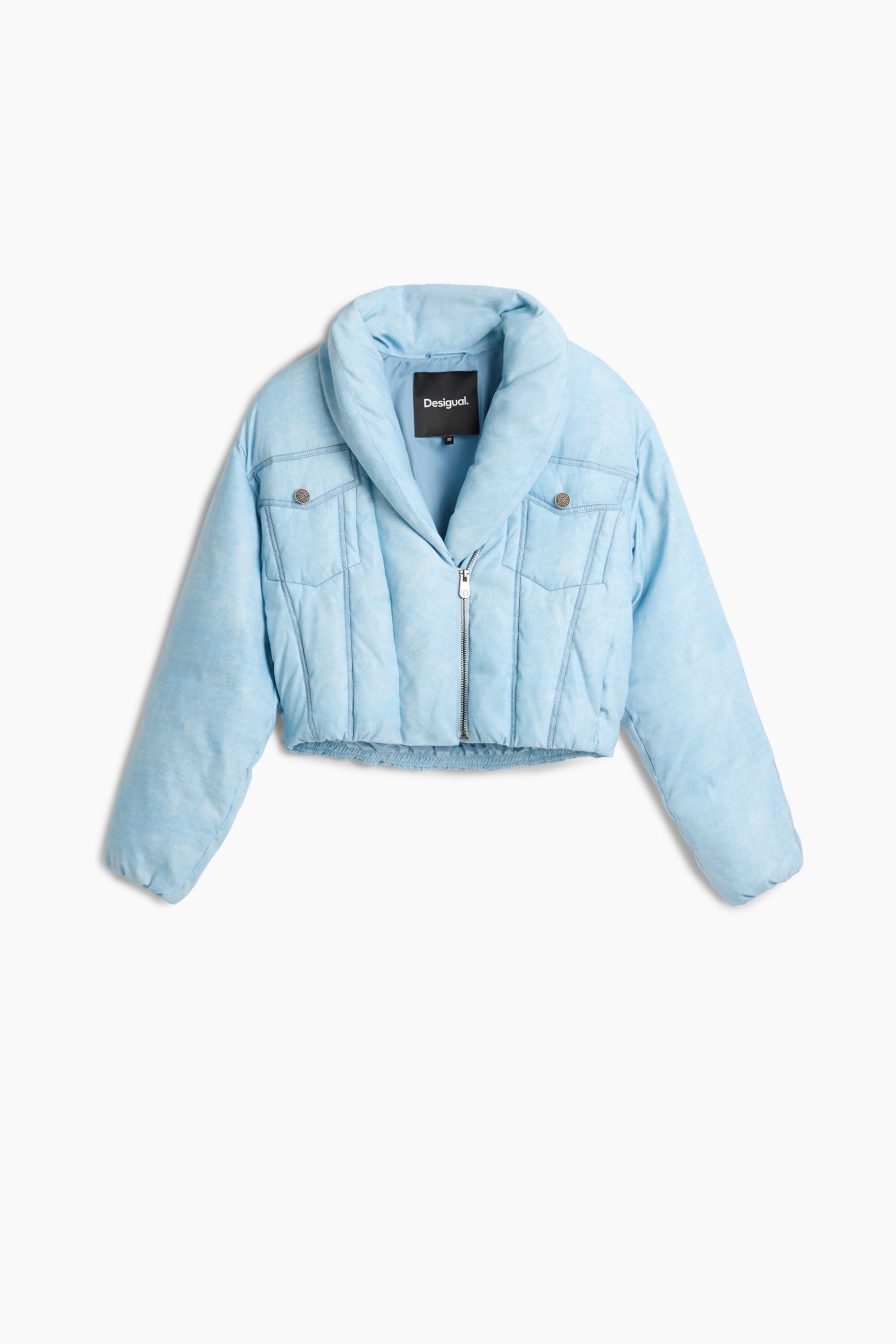 Chaqueta acolchada crop