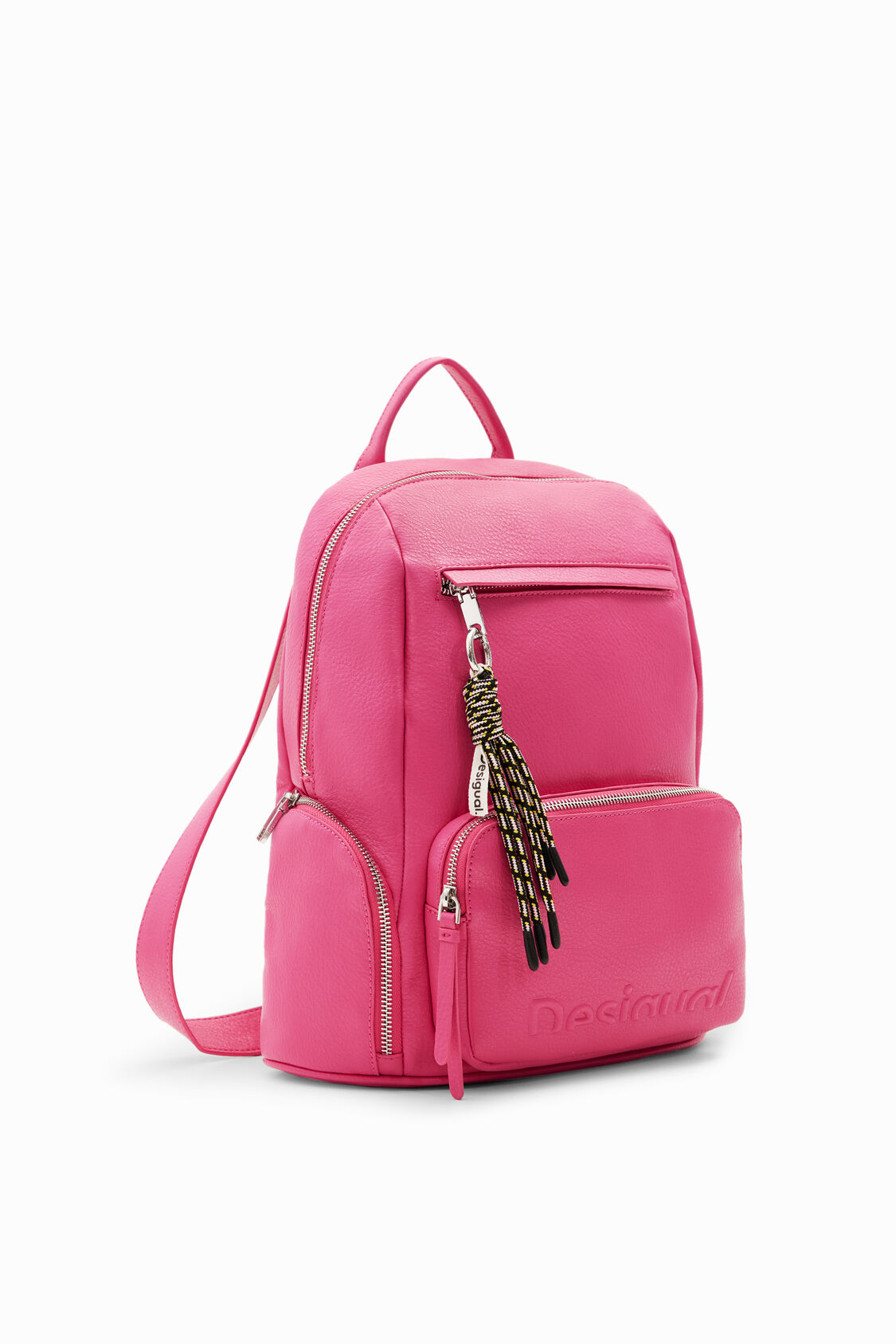 Midsize half-logo backpack