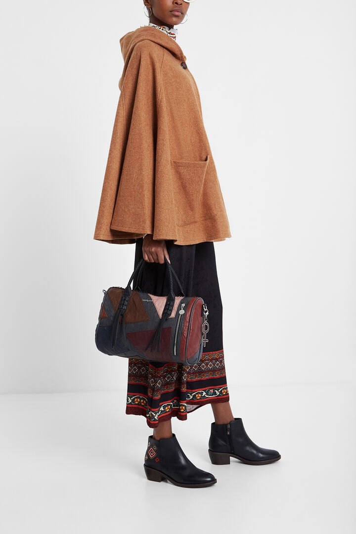 Flower poncho hood | Desigual