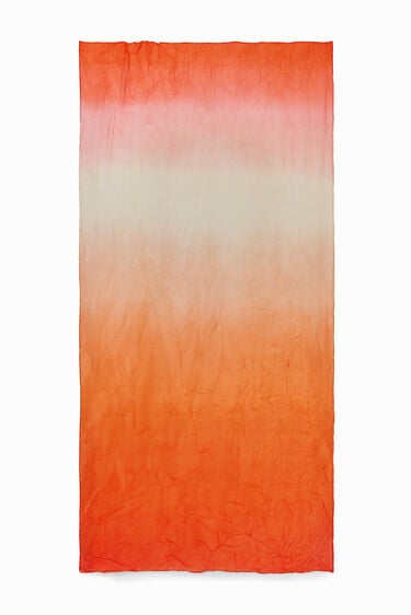 Rechthoekige geplooide sjaal kleurverloop | Desigual