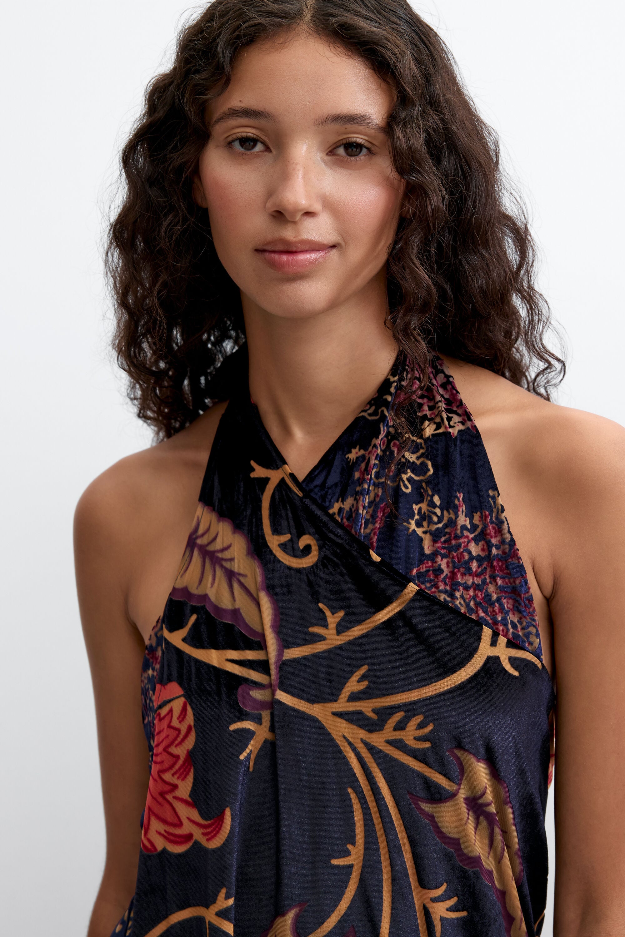プリント入りキャミソール 黒 女性用 I Desigual.com
