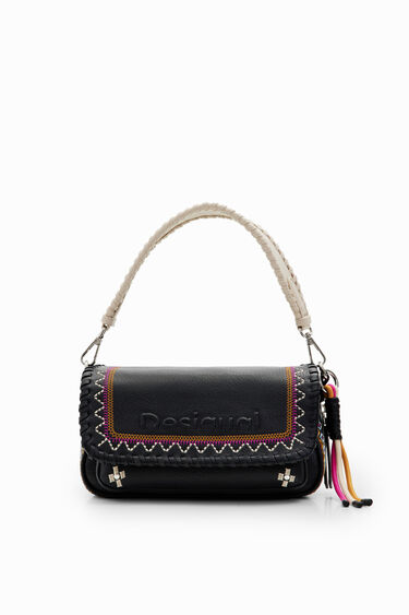 Midsize embroidered crossbody bag | Desigual