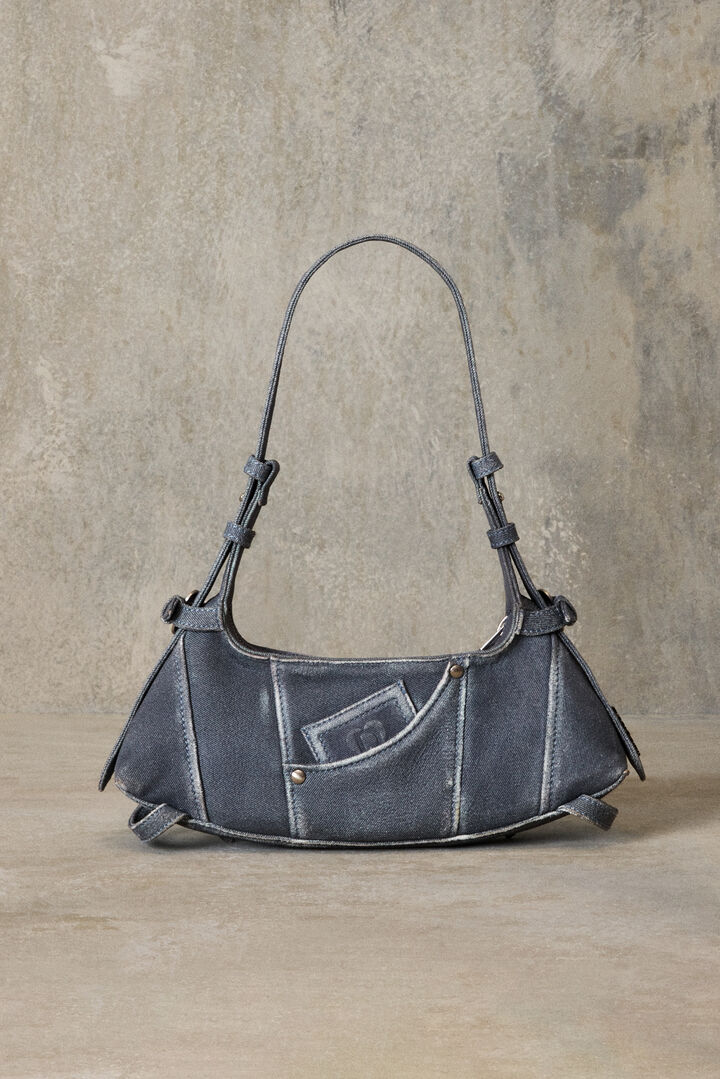 Sac moyen en denim et cuir studio | Desigual