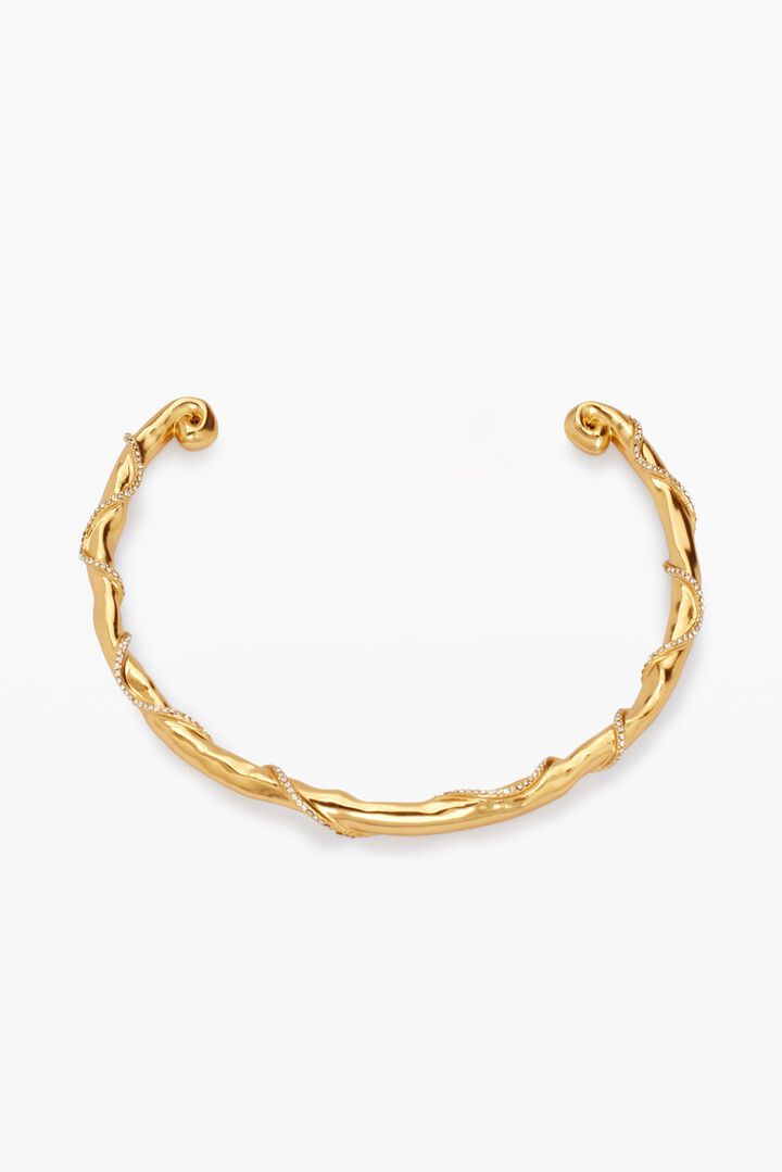Collar rígido baño oro Zalio | Desigual