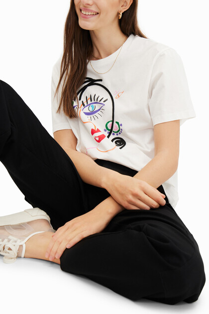 Camiseta manga corta cara