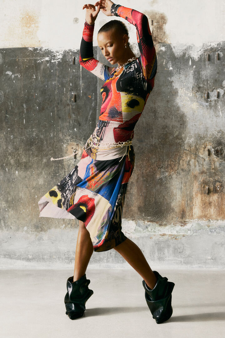 VESTIDO ESTAMPADO BOCAS