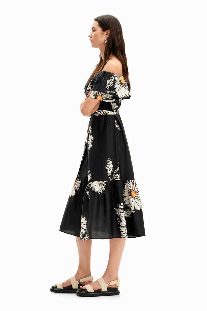 Daisy ruffle midi dress | Desigual