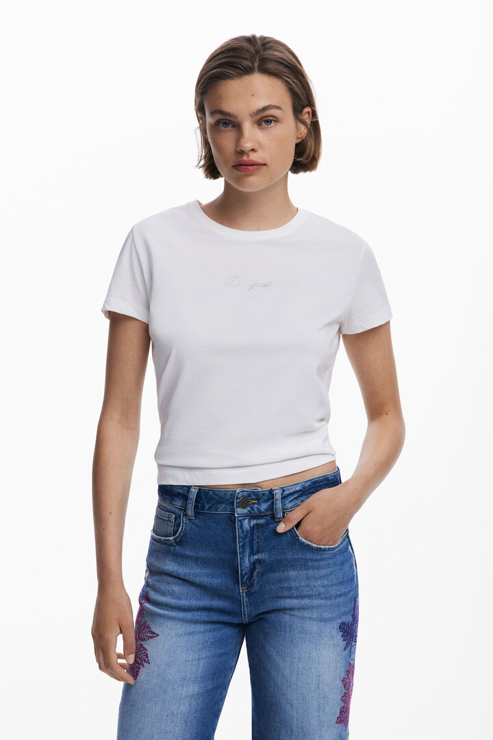 Bestickte Culotte-Jeans | Desigual