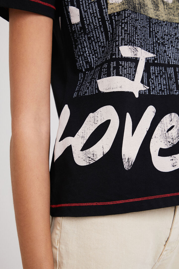 Love feliratos póló | Desigual