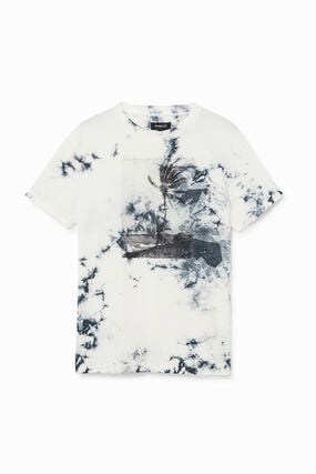 T-shirt tie-dye 100% algodão