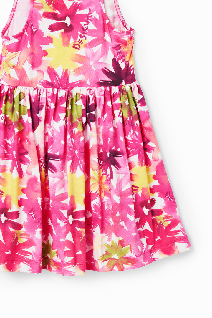 Vestido corto flores acuarela | Desigual