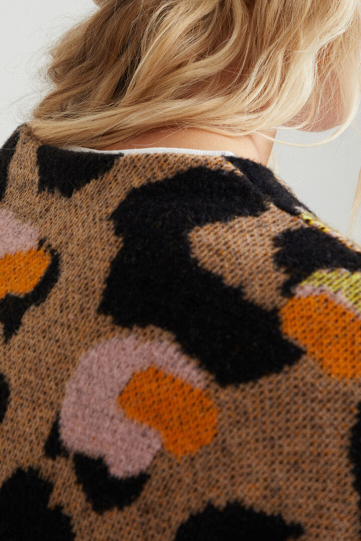 Chaqueta larga animal print | Desigual