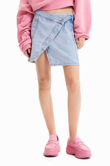 Minifalda vaquera cruzada Maitrepierre | Desigual