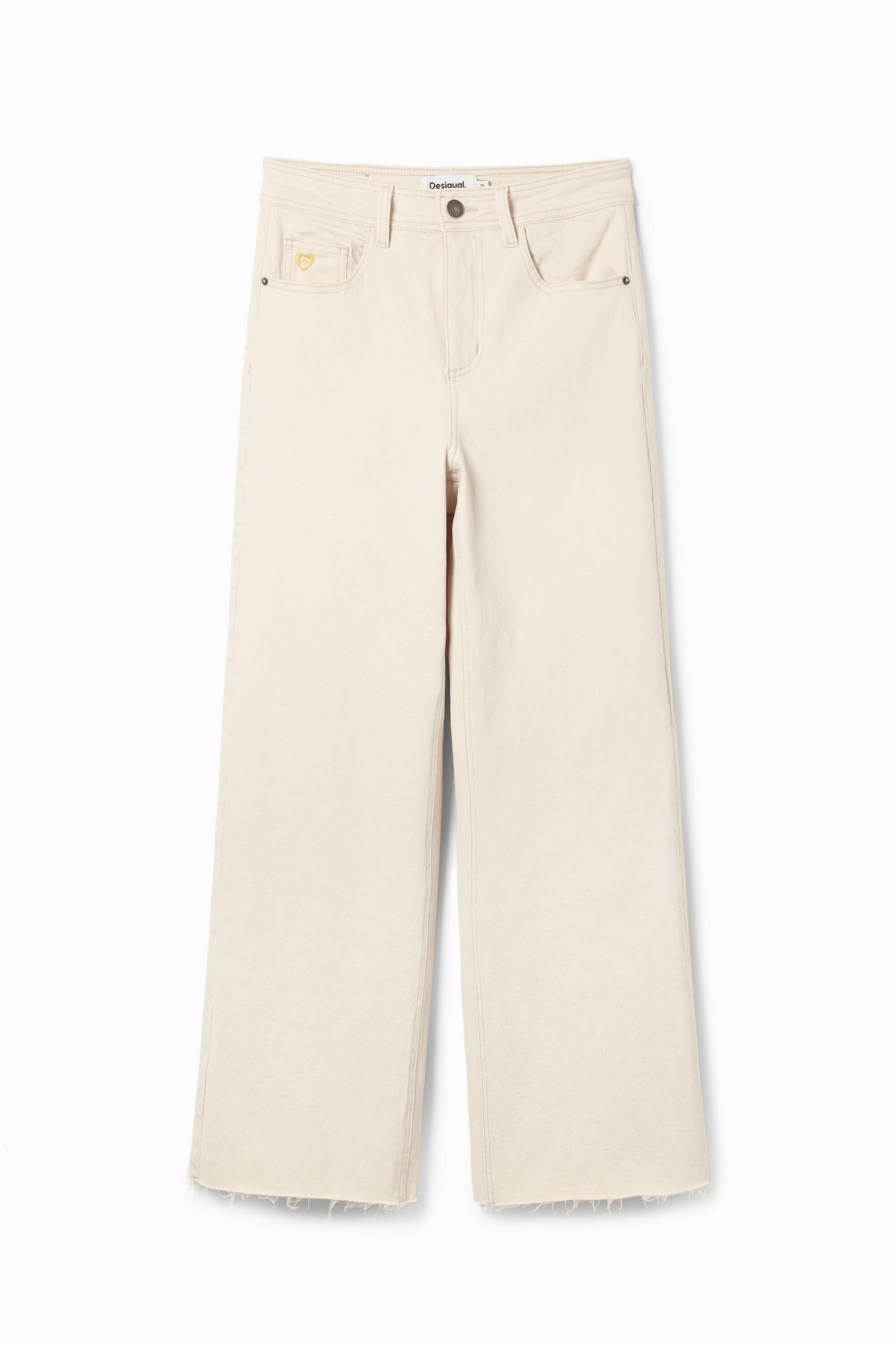 Cropped Culotte-Jeans
